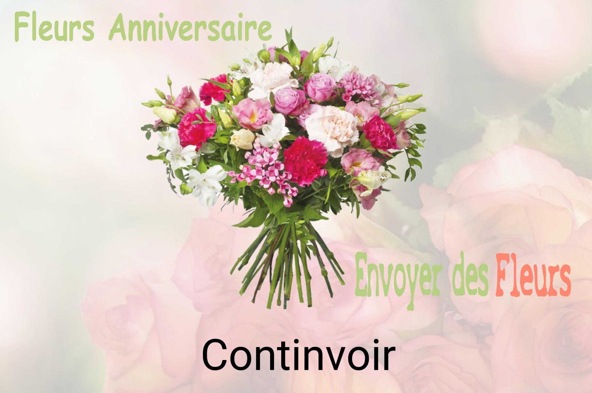 Bouquet de fleurs d’anniversaire livré à Continvoir