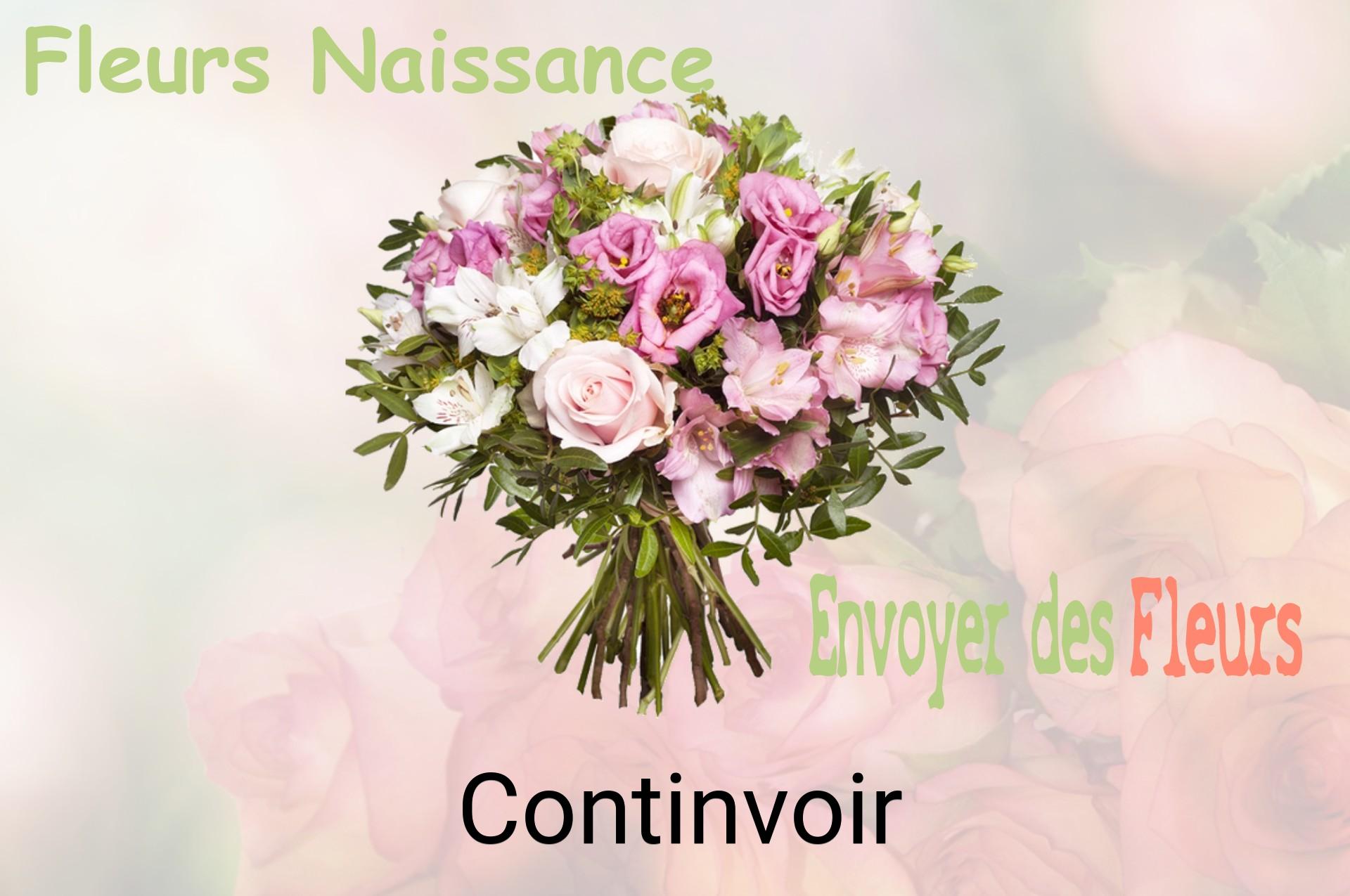 Bouquet de fleurs de naissance livré à Continvoir